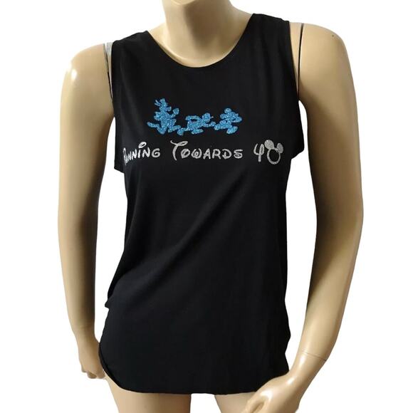 OLD NAVY Active Womens Size Small Sleeveless Disney Graphic Tank Top T Shirt - Picture 1 of 7